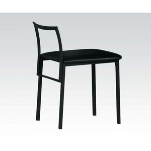 The Senon chair offers simple design with a versatility that enhances any office area. This lovely chair features durable metal frame with upholstered seat cushion in black bycast leather.<br/><br/><b>Product Features</b><ul><li>Armless Chair</li><li>Padd