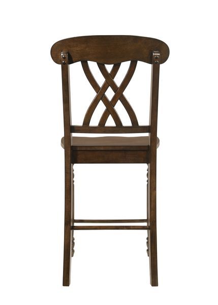 Dylan - Counter Height Chair (Set of 2) - Walnut Finish