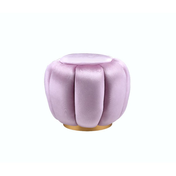  this Heiress ottoman will be a great addition to any arrangement. Founded a top metal round base in a gold finish