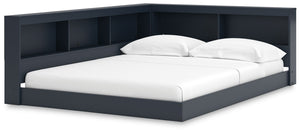 Immerse yourself in this full bookcase storage bed, where Shaker-style design meets a stunning navy blue finish. The crisp lines effortlessly complement farmhouse, coastal and transitional decor. Sleek in its simplicity, its low profile suits your desire 