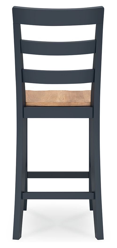 Gesthaven - Natural / Blue - Barstool (Set of 2)