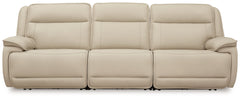 This power reclining sectional sofa is the perfect combination of sleek style and thoughtful functionality. Engineered for comfort and convenience, it offers concealed storage compartments and endless relaxation. From movie nights to family gatherings, it