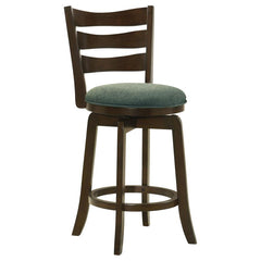Revel in the timeless charm of this classic wood bar stool, where traditional design and modern functionality blend seamlessly. The 360-degree swivel invites engagement and ease, whether it-'s a casual brunch or an intimate evening. Its distinctive back d