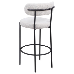 Viola - Boucle Upholstered Bar Chair (Set of 2) - Cream