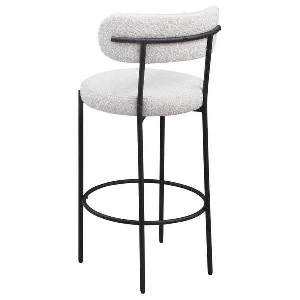 Viola - Boucle Upholstered Bar Chair (Set of 2) - Cream