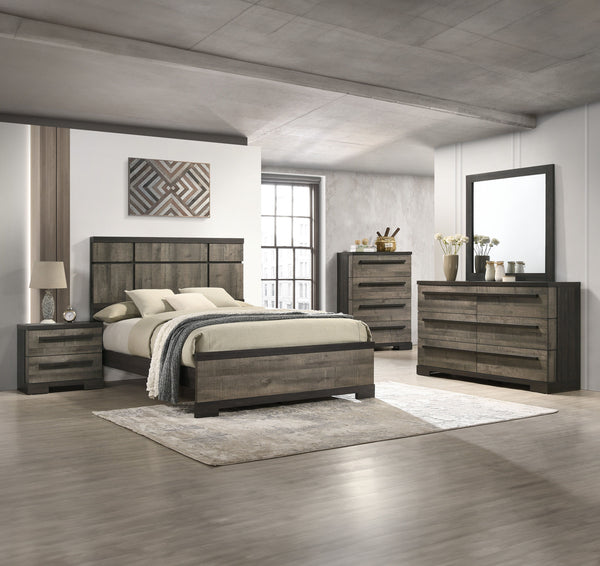 Step into the world of minimalist luxury with this contemporary bedroom collection. Designed for the modern connoisseur, this set offers a sleek, urban appeal with its clean lines and understated elegance. The bed is a statement of chic simplicity, featur