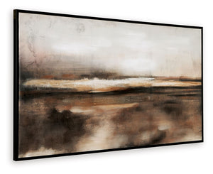 Dreamy and breathtaking, this abstract landscape infuses calm ambiance. The modern artwork is a lovely transitional touch for any style of decor.<br/><br/><b>Product Features</b><ul><li>Framed gallery wrapped canvas</li><li>Hand-painted embellishment</li>