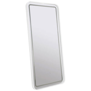 Upgrade your bath or dressing area with the convenience of a lighted standing mirror. Perfect for full length outfit checks, it-'s a modern design with an integrated LED light and built-in Bluetooth speaker. The speaker is perfect for music or podcasts wh