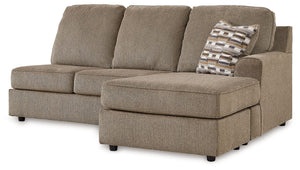 This right-arm facing sofa chaise is made with polyester upholstery. Pairs with other items in the series to make a sectional.<br><br><b>Additional Dimensions</b><br><ul><li>Arm height: 24-"</li><li>Seat depth: 21-"</li><li>Seat height: 20-"</li><li>Top o
