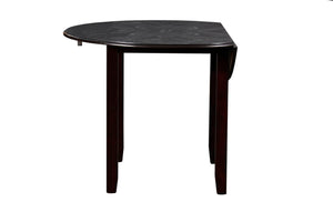 Gia - 3 Piece Dining Set (Dining Drop Leaf Table & 2 Chairs) - Ebony