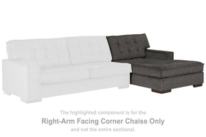 Coulee Point - Charcoal - RAF Corner Chaise
