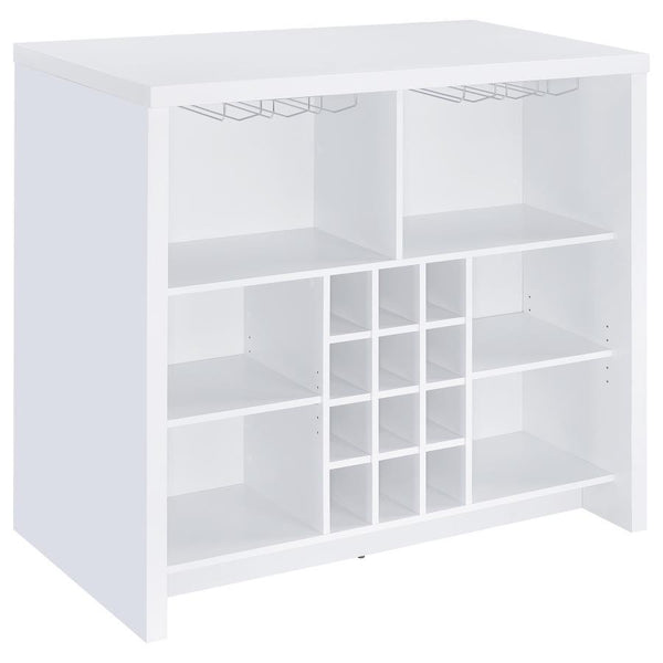 Topanga - Engineered Wood Freestanding Home Bar - White
