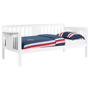 Bethany - Wood Twin Daybed With Drop - Down Tables - White