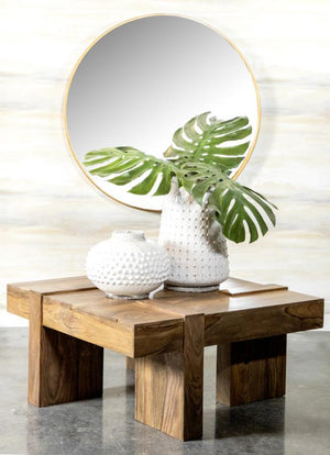  it showcases a natural finish that highlights the unique grain patterns of the wood. Its robust design features clean lines and geometric 