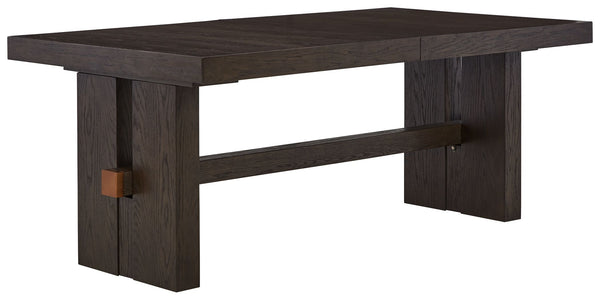 Burkhaus - Dark Brown - 8 Pc. - Dining Room Extension Table