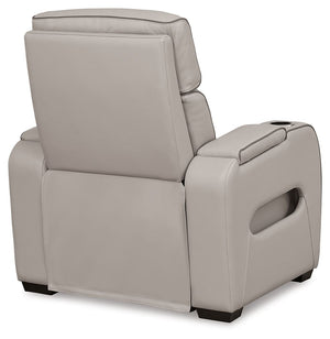 Boyington - Gray - Power Recliner/Adj Headrest