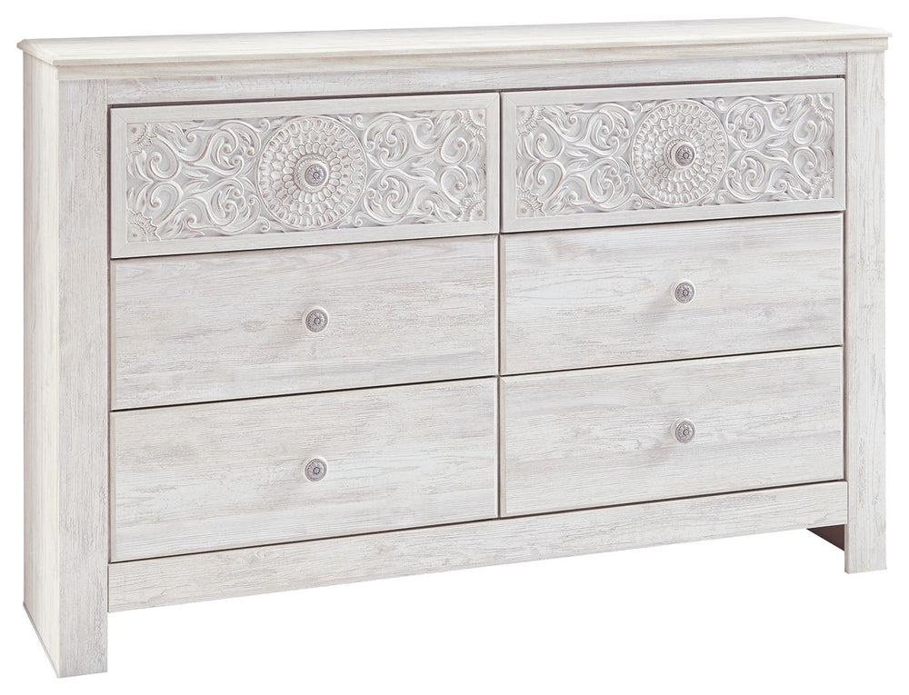 If itâ€™s coastal chic or cottage quaint style you long for, this whitewashed dresser invites you to go to town. Its distinctive weatherworn finish conveys an easy-breezy sensibility, perfect for a restful bedroom retreat. Tastefully edited lines and meda