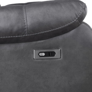 Morello - Console Loveseat With Power Footrest - Gray
