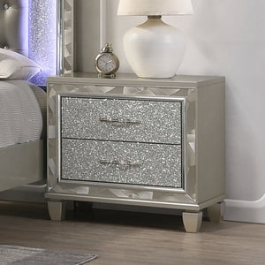 Radiance - Nightstand - Silver