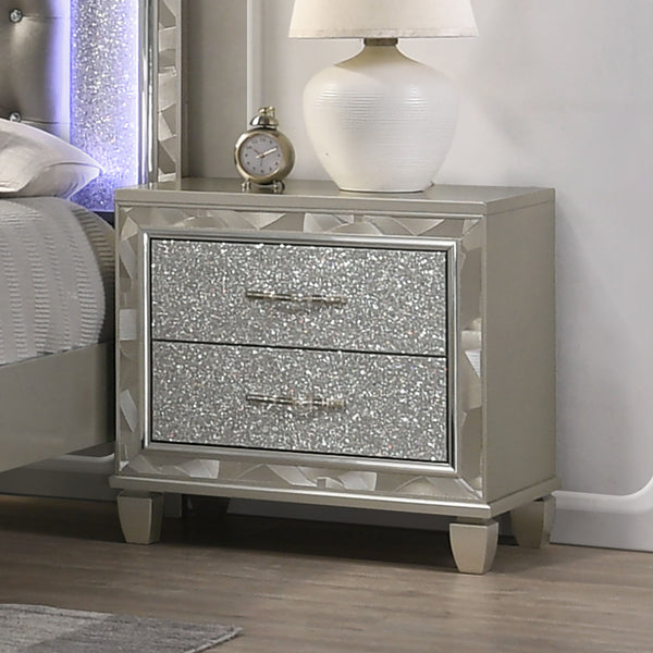 Radiance - Nightstand - Silver