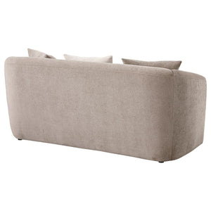 Townsend - Chenille Upholstered Rolled Arm Loveseat - Latte