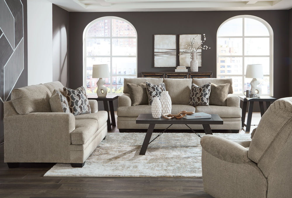 This seating package feels every bit as good as it looks. Ultra-soft upholstery enhances your comfort, making it a delightful place to unwind. Whether you-'re enjoying a quiet evening alone or chilling with friends, this set promises to be the perfect bac