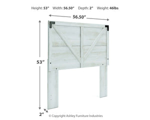Shawburn - Whitewash - Full Crossbuck Panel HDBD