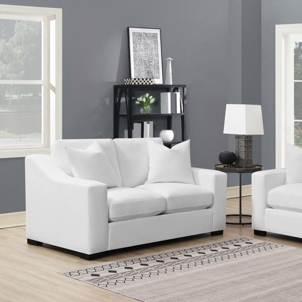  white loveseat