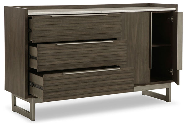 Arkenton - Grayish Brown / White - Dresser