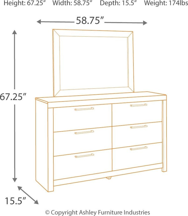 Derekson - Multi Gray - 8 Pc. - Dresser