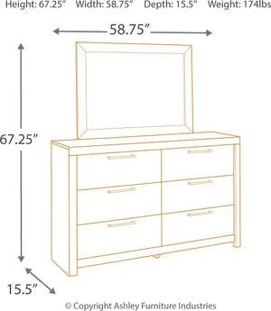 Derekson - Multi Gray - 7 Pc. - Dresser