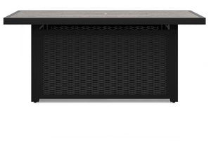Beachcroft - Black / Light Gray - Rectangular Fire Pit Table