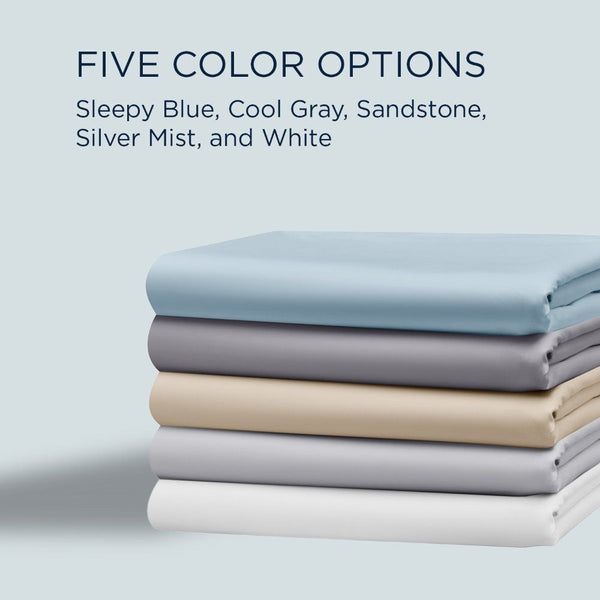 Linens - Tempur Luxe Egyptian Cotton Sheet Set - Silver Mist - Twin Long