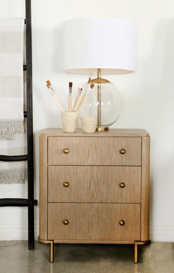  three-drawer nightstand