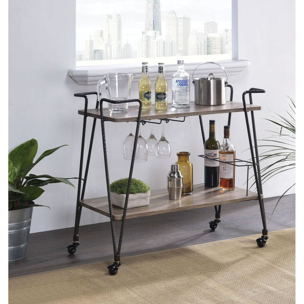  this Paulsen serving cart will be an impressive piece during your next party. A spacious top and bottom shelf provide ample room for kitchen necessities