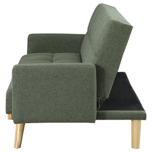 Kourtney - Upholstered Tufted Convertible Sofa Bed - Sage Green