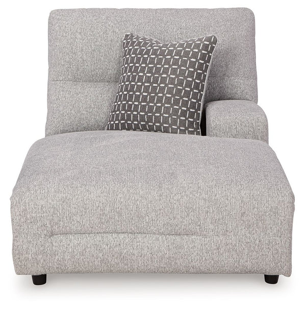 Acklen Place - Pewter - Raf Power Reclining Back Chaise