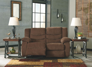 Tulen - Chocolate - Reclining Loveseat