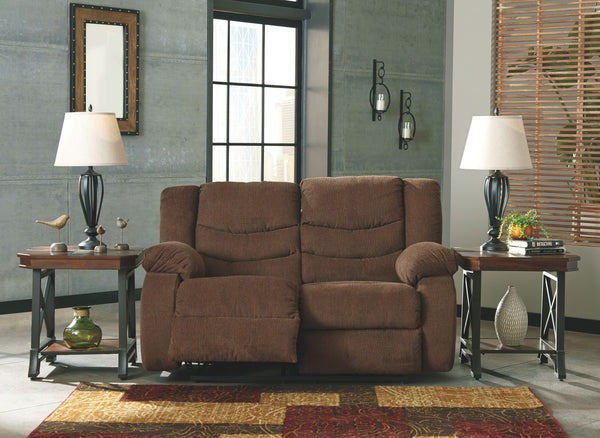 Tulen - Chocolate - Reclining Loveseat