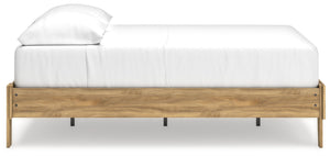 Bermacy - Light Brown - Full Platform Bed