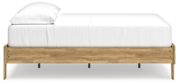Bermacy - Light Brown - Full Platform Bed