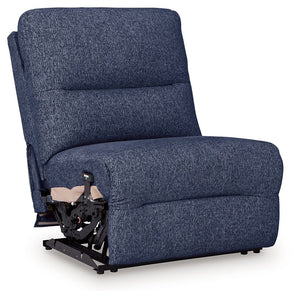 This power armless recliner is made with Next-Gen Nuvellaâ„¢ (polyester) upholstery. Pairs with other items in the series to make a sectional.<br><br><b>Additional Dimensions</b><br><ul><li>Seat depth: 23-"</li><li>Seat height: 20-"</li><li>Fully reclined