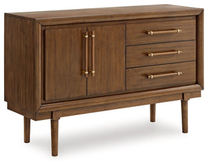 A refreshed take on retro aesthetics. This dining server adds an air of playful simplicity to your dining space, capturing the architectural language of mid-century stylings. Subtle in design, it invites the eye with a sleek, open frame. A casual, yet tim