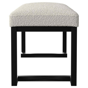 Mesa - Boucle Upholstered Tufted Accent Bench - Vanilla