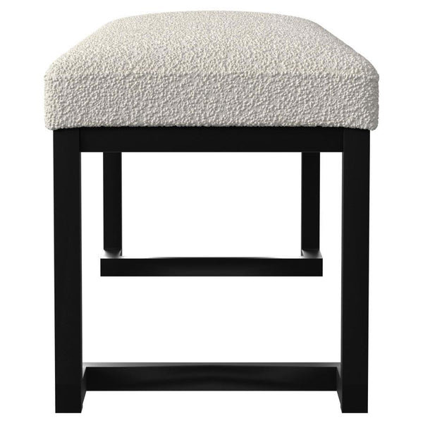 Mesa - Boucle Upholstered Tufted Accent Bench - Vanilla