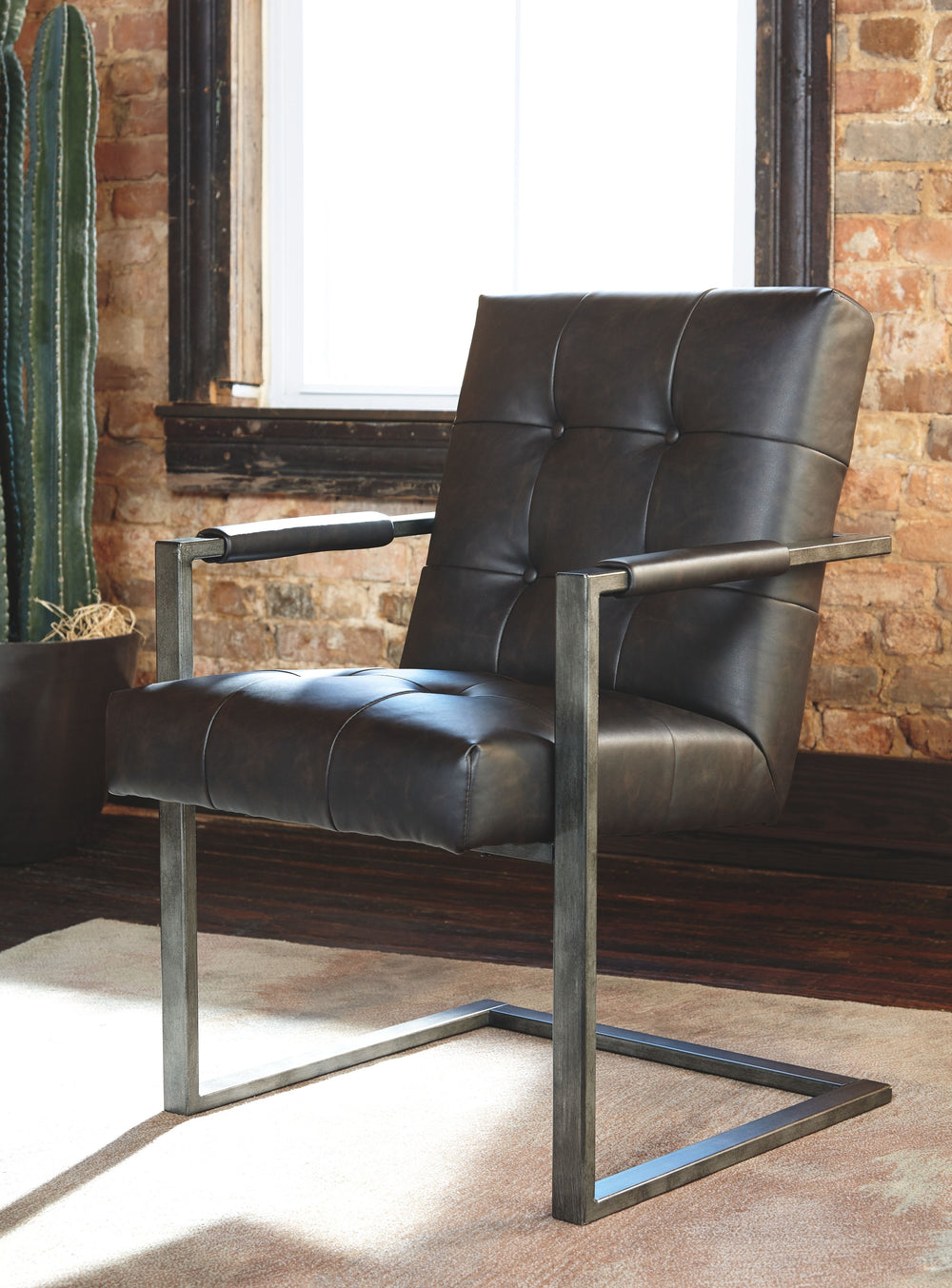 Made with Acacia veneers, rendered in an oiled Walnut coloration for a deep woody finish. Designed with a clean lined modern appearance. Metal frames have a bronze color finish. H633-34/34R have braced metal legs in a bronze color finish. L-desk configura