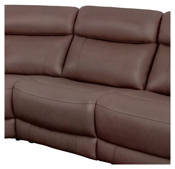 Introducing our comfortable and convenient Calgary Sectional, designed with relaxation in mind. Calgary features power recline and headrest controls, allowing you to adjust your seating position easily. The over-padded headrests provide extra comfort, and