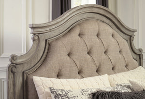 Lodenbay - Antique Gray - California King Panel Bed