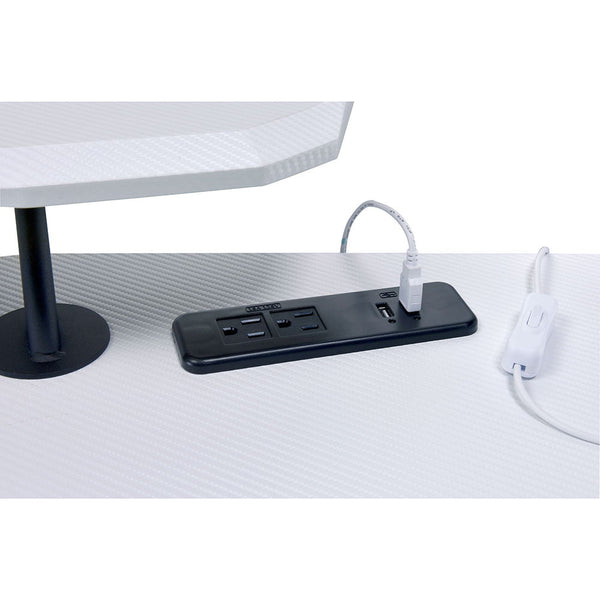 Vildre - Gaming Table - Black & White Finish