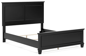 Lanolee - Black - Queen Panel Bed